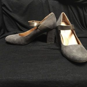 Deflex Comfort Gray Platform Heel